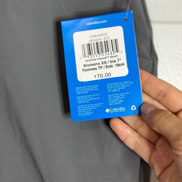 Columbia Women's Anytime Casual Short Grey Size XS-NWT - Picture 3 of 8